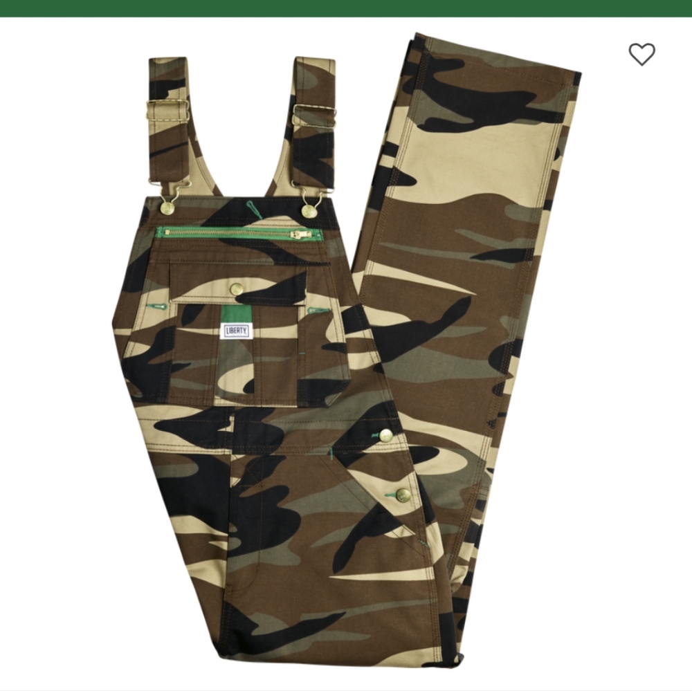Liberty Women's Camo Bib Overall worn 1x - Picture 2 of 5